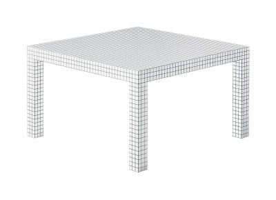 Quaderna-tafel van Zanotta